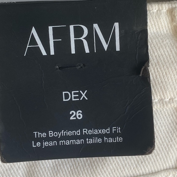 AFRM Dex Boyfriend High Rise Jeans Sz 26 - Picture 8 of 11